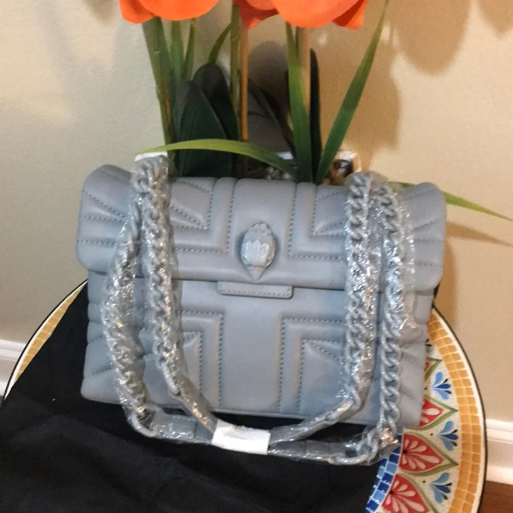 kurt Geiger London Kensington Leather Chain Strap Bag - Picture 16 of 17